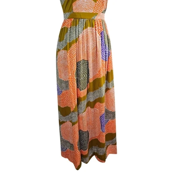 Vintage 1960s Halter Maxi Dress Else Smith For Dalani 6 Retro Boho Psychedelic - Picture 10 of 16